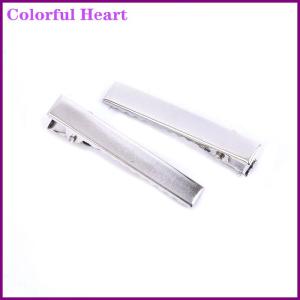 Colorful Heart 50pcs Metal Alligator Hair Clips Bow Teethed Barrette Crocodile Clamp DIY Clip