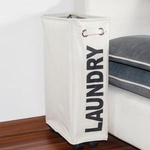 1PC Foldable Laundry Basket with Wheels Dirty Clothes Large Capacity Storage Basket Waterproof Bathroom Organizer