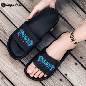 Sandal Slip On Hit Dewasa UK 36-44 Anak-Anak UK 26-35 Sandal Slide Distro Cewe Cowo Seven Wednesday
