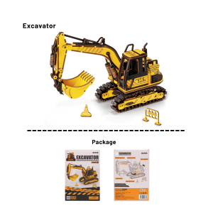 Kidztime Robotime Vehicle Model Assembly Kit Wooden 3D Puzzle Truck Excavator Army Field Car Steam Express and more