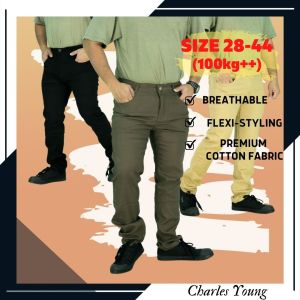 CY AH311 MAN LONG CASUAL OFFICE COTTON PANT /SELUAR KERJA / SELUAR COTTON OFFICE SIZE BESAR / SELUAR OFFICE