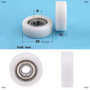 [COD] folp 1PC 8x30x10mm tiêm đúc nylon tráng mang bánh xe mang 608 con lăn bánh xe theo dõi đường sắt ròng rọc cửa sổ theo dõi ròng rọc