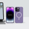 Sanptoch Premium Magsafe Phone Case For iPhone 13 / 14 / 15 Pro Max Translucent Matte Cover For iPhone 15 Plus Military Grade Shockproof Protection Casing. 