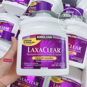 (1 chai 850g) bột Laxa Clear hàng bay chuẩn Mỹ - Ngày dùng 1 lần tương đương 17g (dùng nắp chai đong đổ bột đến vạch màu trắng của nắp) hòa tan bột với 120-220mL nước nóng hoặc nước lạnh.