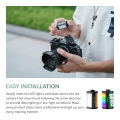 Ttartisan RGB Bi đèn chiếu sáng phụ Video Ánh Sáng Giá đỡ điện thoại nam châm Reteo Phim Phong Cách Mini đèn LED 0.5W 3000/4500/6000K Cri 95 + 300MAh. 