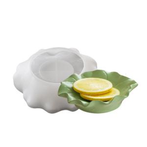 Silicone Crafting Mold Jewelry Trays Moulds Featuring Leaf Shape Decorative Tray Molds Silicone Texture for Creativity