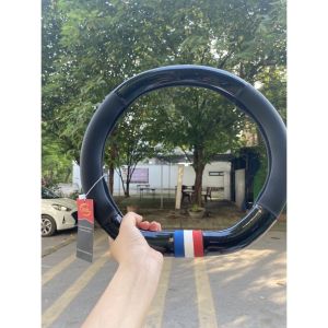 Bọc Vô Lăng Xe Hơi Peugeot 4008 5008 2008 Loại Carbon D Cut 2 Đầu Có Lỗ Thông Hơi Thoáng Khí Cao Cấp