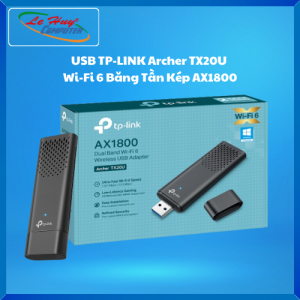 USB TP-LINK Archer TX20U Wi-Fi 6 Băng Tần Kép AX1800 - Hàng Chính Hãng