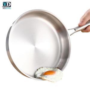 [Uetech] Household Uncoated Cookware With Lid Non-Stick for Omelette Pancake Steak