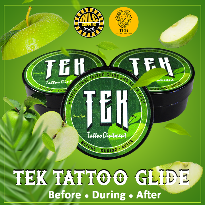 Tek Tattoo Glide Before During After Care aftercare Ointment for Tattoo ...