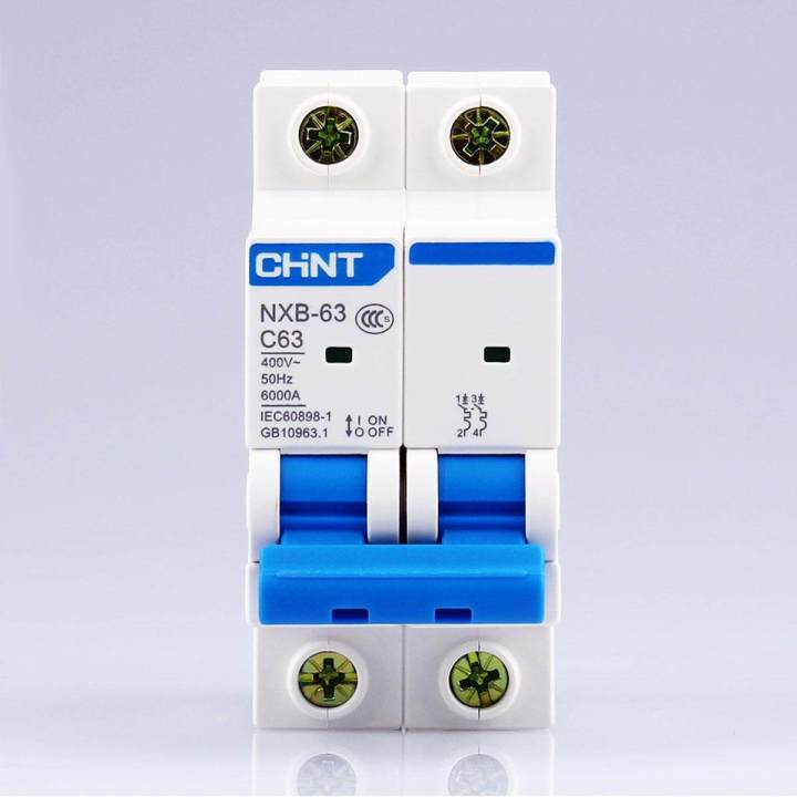 Lot De 3 Disjoncteurs CHINT NXB-63 4P C16 - 400V AC - Protection Thermique Et Court-circuit - Pour Usage Domestique Et Professionnel
