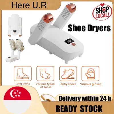 UV Foldable Shoe Dryer Electric Shoe For Sneakers Gloves Dryer Adjustable Rack Intelligent 4 Timer Modes Ultra Quiet