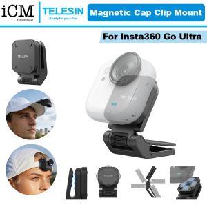 Telesin Insta360 Go ultra Magnetic Cap Clip Mount Pivot Clip