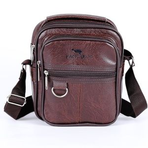 กระเป๋าสะพายข้างใบเล็กผู้ชาย สไตล์เรสุดๆ หนังสวย สะพายข้าง แฟชั่นจิงโจ้ มีหลายช่อง พร้อมส่ง 0444#