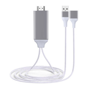 3in1 สายHD สามารถต่อกับ iPhone/Android/Type-C แสดงภาพจากมือถือขึ้นหน้าจอทีวีได้ Universal Adapter Cable Phone To HDTV AV USB Cable