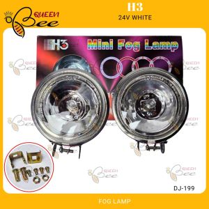 QUEENBEE DJ-199 Isuzu CXM Fog Lamp w/ bracket H3 Halogen fog / Spot Light Denji 12V 24V Yellow White