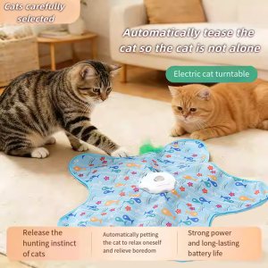 Cat Hunting Blanket Toy Automatic Turntable Cat Funny Stick Pet Game Cover to Relieve Boredom Artifact Hiding Cover Toy2026