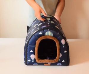 Top Quality New Warm House Fully Washable Cat House Comfortable Sofa Print Stars Kennel Mat for Pet Puppy Dog Foldable Cat Sleeping Bed Cama Para Cachorro