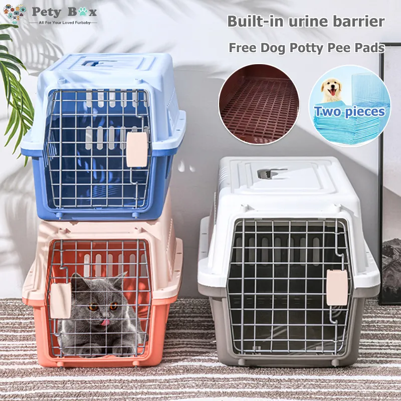 Pet Travel Cage Portable Outdoor Pet Cage Airline Approved Pet Carrier Cage Dog Cat Outdoor Carrier Small Animal Air Box Car Transport Crate Large Standard Size Lazada PH