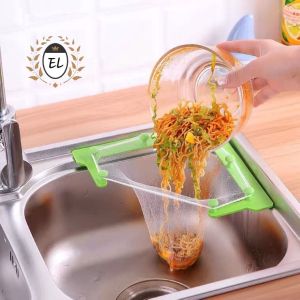 Triangle Drain Rack Kitchen Sink Filter Net Leftover Waste Anti Clogging Strainer Penapis Sinki