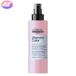 Bộ Gội - Xả - Hấp Dầu & Xịt Dưỡng giữ màu tóc nhuộm & mềm mượt Loreal Serie Expert Vitamino Color