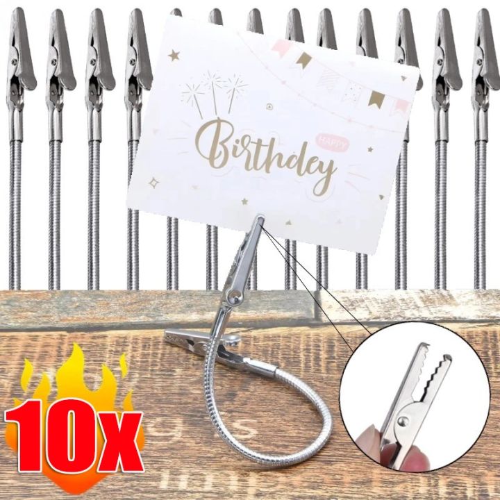 10Pcs%20Double%20Head%20Alligator%20Clips,%20Metal%20Long%20Hose%20Flexible%20Clip%20for%20DIY%20Photo%20Picture%20Note%20Holders,%20Multifunctional%20Retail%20Display%20Clamp%20-%20Image%202