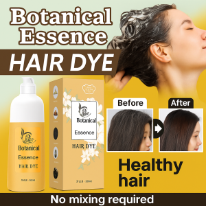 500ML Gentle Formula Petal Hair Color Lotion Gentle Not Damage Hair Cover Gray Hair Herb Ginseng Extracts Shampoo