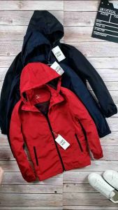 Áo dù 2 lớp chống nước chống bụi túi trong khóa kéo