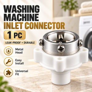 [Ready Stock] Universal Washing Machine Inlet Hose Connector 4-Point Threaded Faucet Adapter Water Inlet Pipe Joint for Fully Automatic Washer