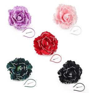 Bold Flower Crowns Hair Accessory Perfect For Bridal Event Dinners Stylish Outfits