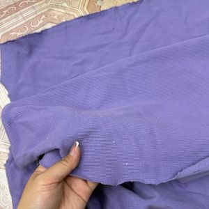 1 Mét Vải Thun Cotton Po Gân Borip Loại Dày Màu Tím Khổ 1m25 Hàng Công Ty (Màu thực tế tím hơn trong hình)