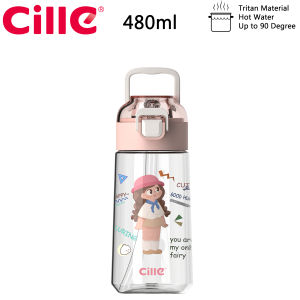 Cille 480ml/620ml Leisure Style Leakproof Tritan BPA-Free Water Bottle With Handle