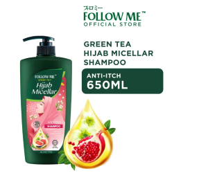 READY STOCK!!!Follow Me Green Tea Shampoo 650ml / Green Tea Hijab Shampoo 650ml  Green Tea 6in1/Hair Fall/Soft & Smooth