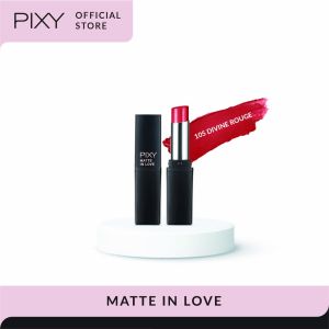 PIXY Matte In Love Lipstick - Tahan Lama & Lembut Tekstur Satin Warna Cherry/Merah Jambu