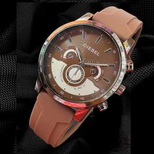 JAM TANGAN PRIA MODEL BULAT TALI KULIT  FORMAL BISA COD