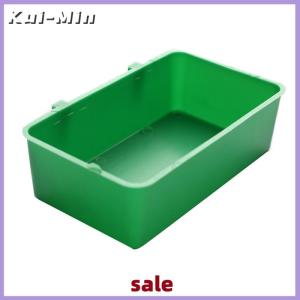 Kui-Min มัลติฟังก์ชั่ Creative ถาดอาหารสีเขียวนกแก้วอ่างอาบน้ำสัตว์กรงอาบน้ำกล่อง