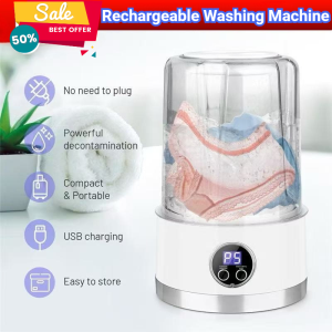 1L Wireless Laundry Cup Unplugged Portable Underwear Underwear Washing Machine3000mAh Smart Sock Washing Machine Small Mini Washing Machine