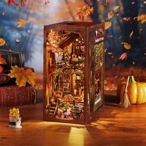 xpkQ DIY Handmade Twilight House Moulding Figurines Wooden Building Blocks Assembled Desktop Ornament Creative Modern Home Decor 5Y6Z3
