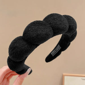 Khaki Series Soft High Sponge Cloud Mass Headwear Hairbands Hair Accessory