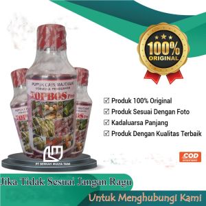 Topbos Plus Buah Pupuk Daun Cair Majemuk Pembuahan Fase Generatif 1 Liter
