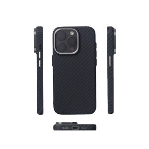 Alloy 3D Relief for Magsafe Phone Case for iphone 17 17Pro Max 16 15 14 13 Carbon Fiber Texture Wireless Charging PC Cover