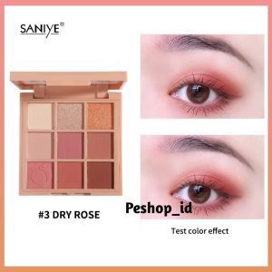 SANIYE [ BPOM ] 9 Warna Eyeshadow Palette Waterproof Nude Glitter Eye Shadow Makeup