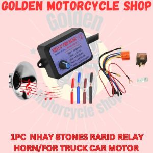NHAY 3+ PRO RAPID HORN REALAT/ 12TONES/UNIVERSALFOR TRUCK CAR/MOTOR/W/ RELAY SET