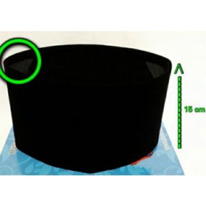 Songkok hitam peci hitam tinggi 11 cm/ 12 cm/ 13 cm/ 14 cm/ 15 cm - 11 CM NO. 6