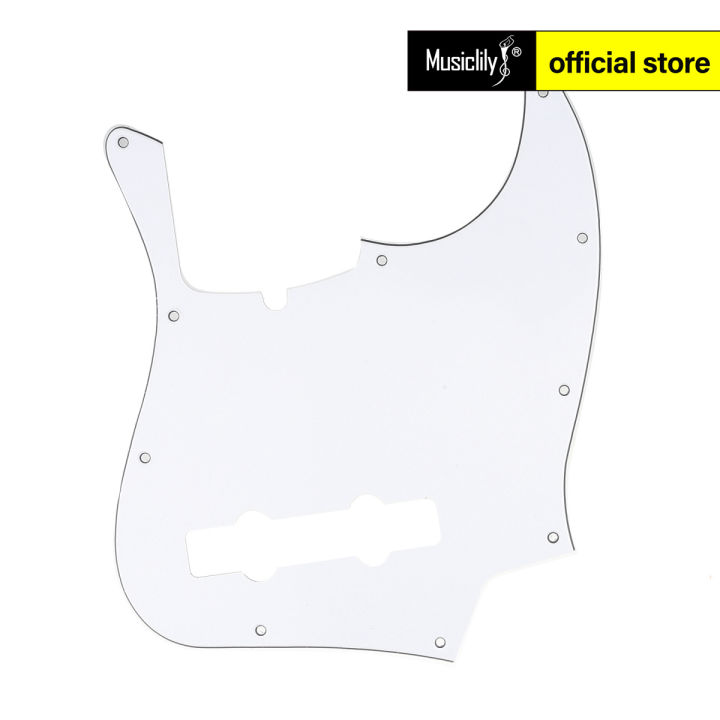 Musiclily Pro 5-String 10-Hole Contemporary J Bass Pickguard for Fender ...