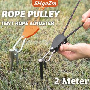 [COD] SHgeZm Ngoài trời cắm trại dây Lều dây ròng rọc điều chỉnh nâng dây