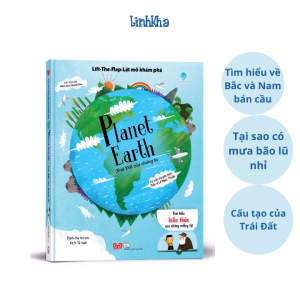 Sách Tương Tác Lật Mở Khám Phá Trái Đất của chúng ta - Lift The Flap Planet Earth - Đinh Tị