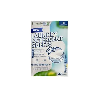SimplyEco Laundry Detergent Sheets (32 Sheets - Fresh Linen)