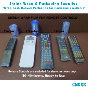 10 Yards Roll Shrink Wrap Plastic Packaging / Shrinkable Plastic Film for Remote Control Cover