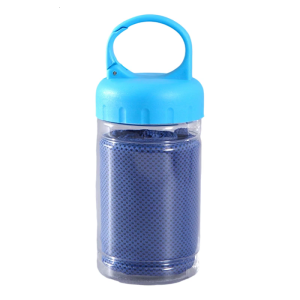 Cooling Sport Towel 30x100cm with Storageg Bottle for Neck Quick Dry Breathable Gym Towel for Running Fitness Workouts